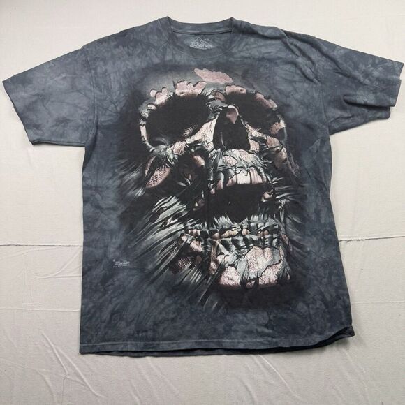 Delta Pro Weight Other - Vintage 90s Y2K Skull The Mountain Shirt Tie Dye Skeleton Grunge XL Graphic Tee